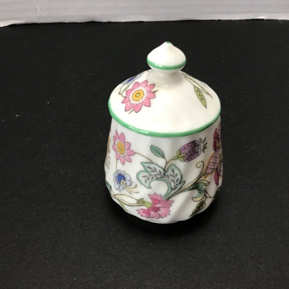 Minton Haddon Hall - Small Lidded Mustard Pot 1980s - Picture 2 of 7